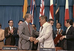 Image result for panama canal treaties signed